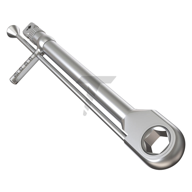Surgical Torque Ratchet Wrench 6.35mm Driver