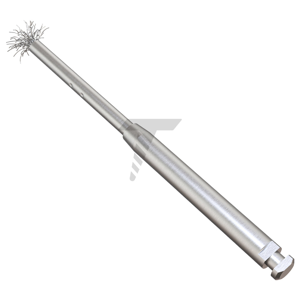 Dental Implant Surface Cleaning Brush With Titanium Bristles