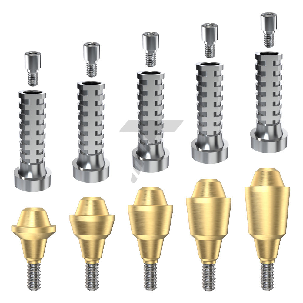 Multi Unit Set Straight Multi Unit Titanium Set Narrow Platform (NP)