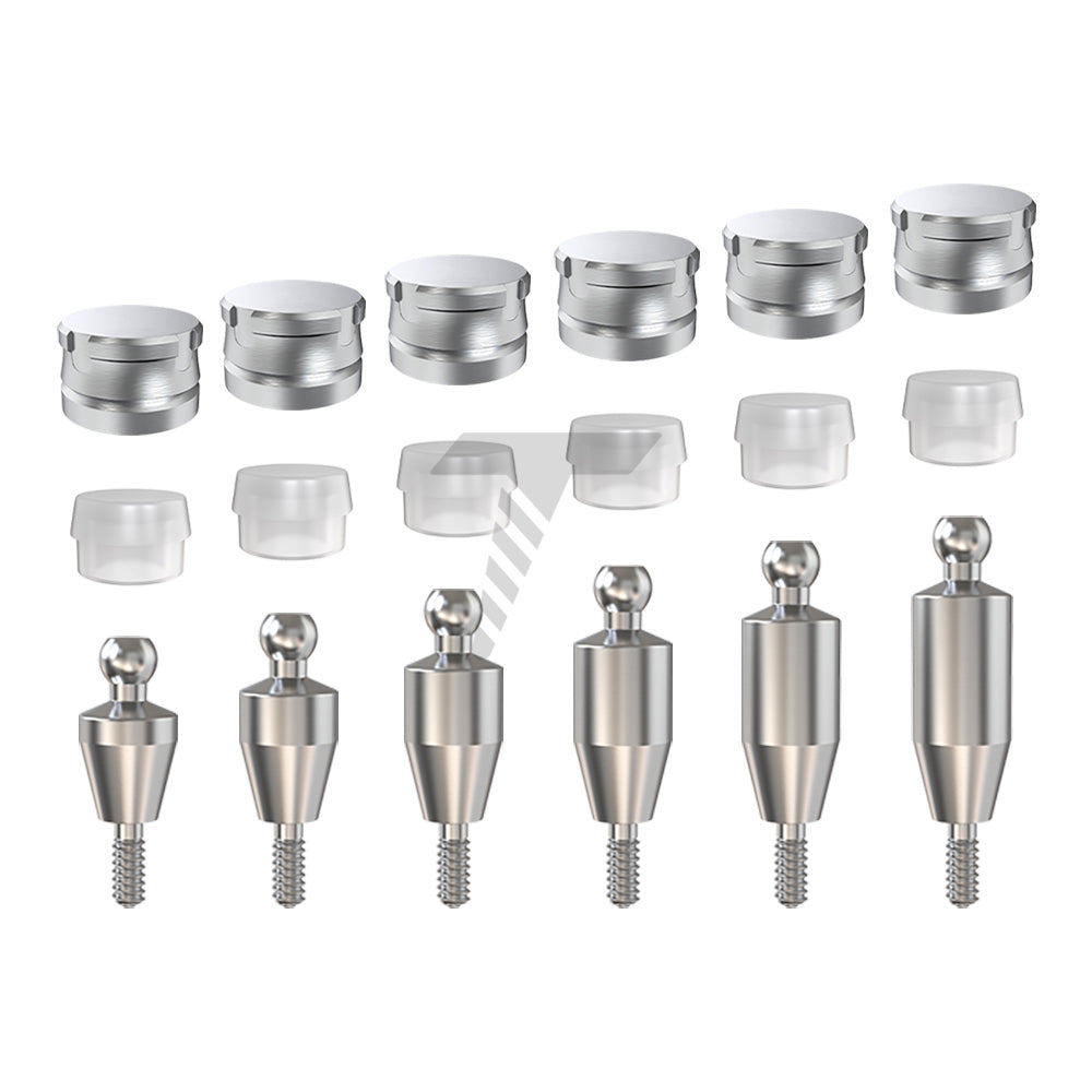 Straight Ball Attachment Standard Set Narrow Platform (NP)