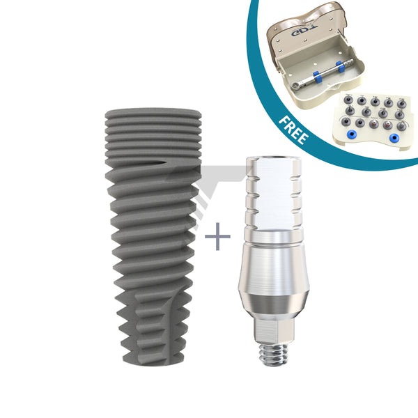Buy 50 CFI Cylindrical Implant & Straight Abutment Sets = Get 1 Internal Hex Mini Surgical Kit