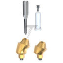 Angulated Multi Unit 1.6 Plastic Sleeve Slim Platform 17°