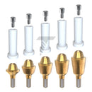 Straight Multi Unit 1.6 Abutment Plastic Sleeve Set