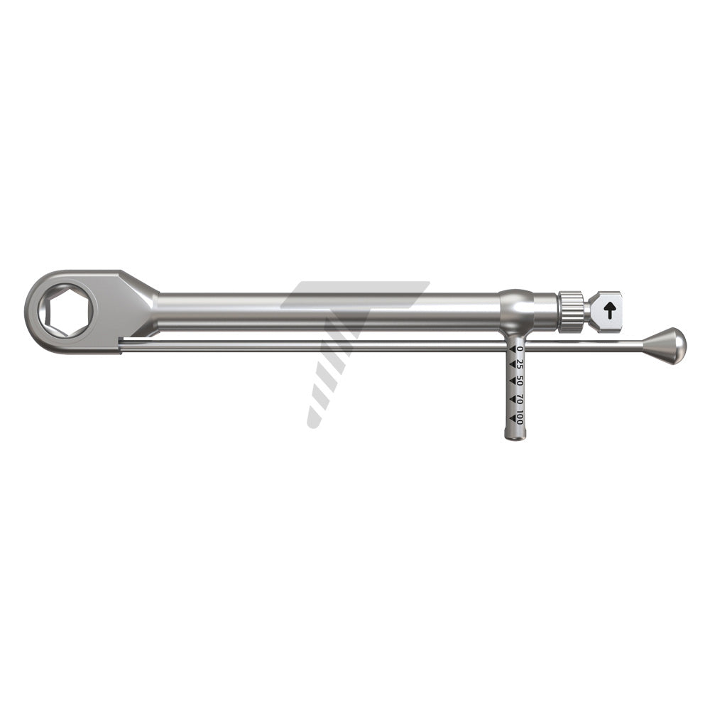 Surgical Torque Ratchet Wrench 6.35mm Driver